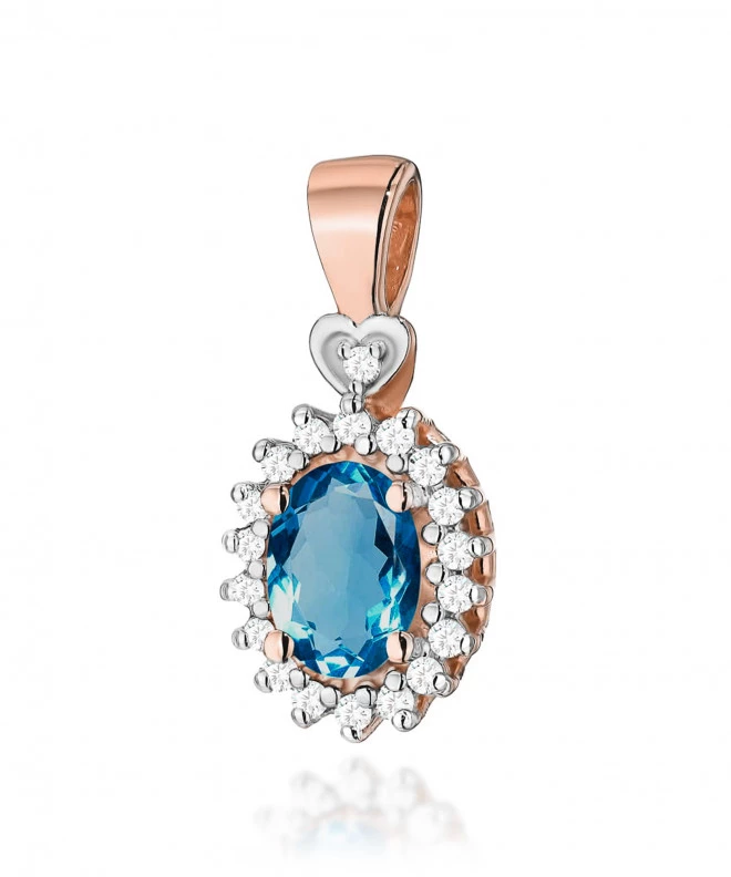 Zawieszka Bonore ze Złota próby 585 z topazem 0,5 ct 173848