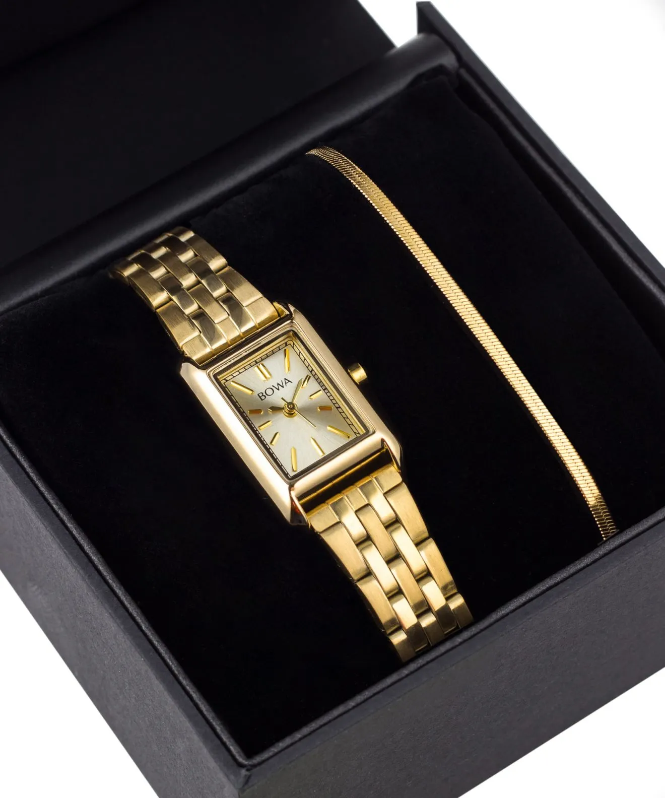 Zegarek damski BOWA Paris Full-Gold Steel 20 Gift Set PS194-44-144S-419-03