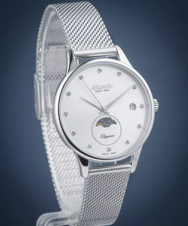 Zegarek damski Atlantic Elegance Moonphase 29040.41.27MB