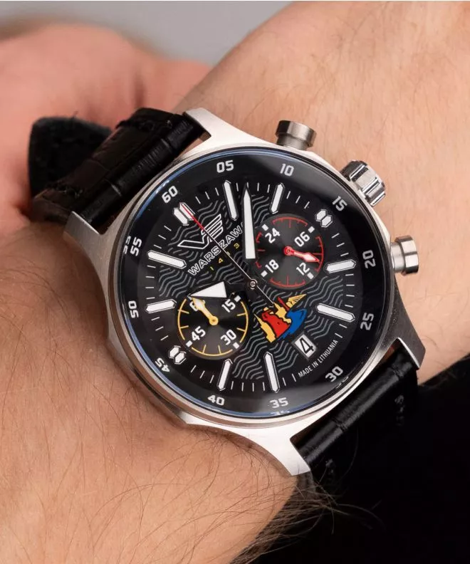 Zegarek męski Vostok Europe Miasta Polski Warszawa Chrono Limited Edition VK64-592A458-D