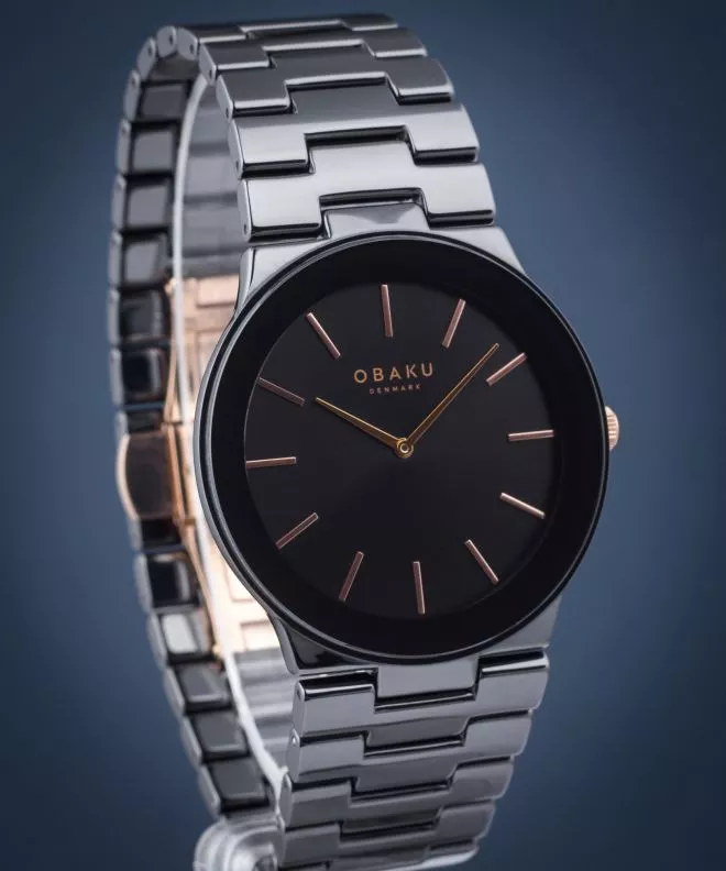Zegarek męski Obaku Svale Dark V281GXBBCB