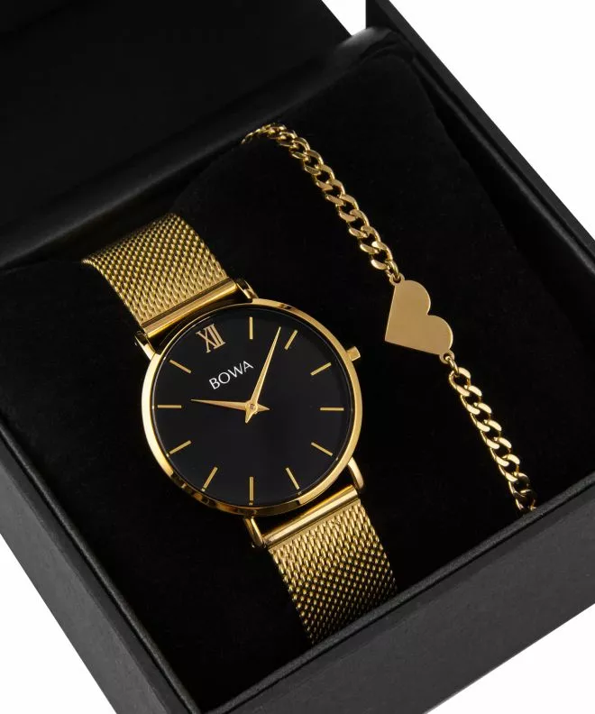 BOWA London Black-Gold 33 SET Női Karóra LO334-14-164M-419-02