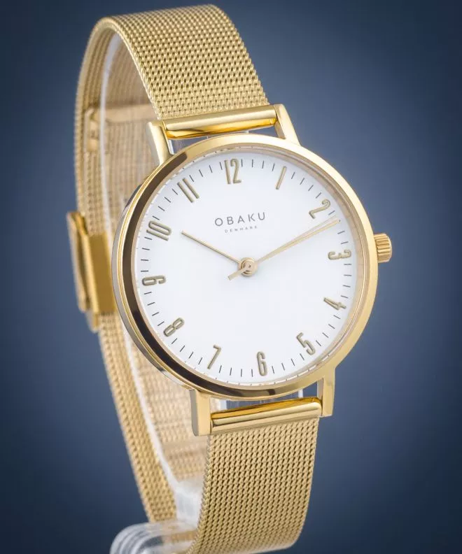Zegarek damski Obaku Brink Lille-Gold V248LXGIMG