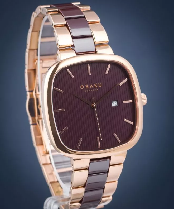 Zegarek męski Obaku Timian Nut V282GDVNCN