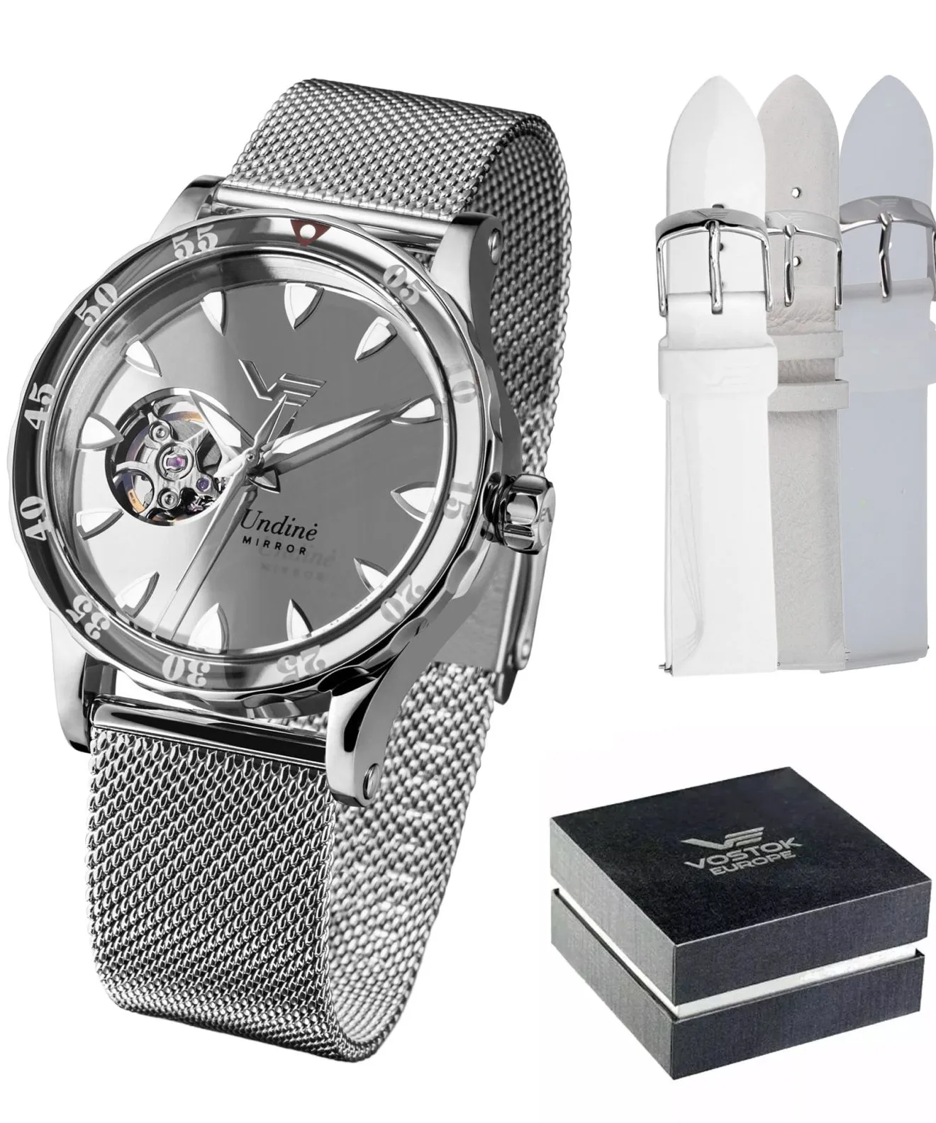 Zegarek damski Vostok Europe Undine Mirror Automatic Limited Edition SET NH38A-515A765B