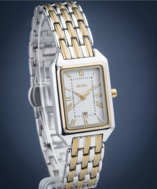Zegarek damski BOWA Barcelona White Silver-Gold Steel 23 BC2345-24-148S