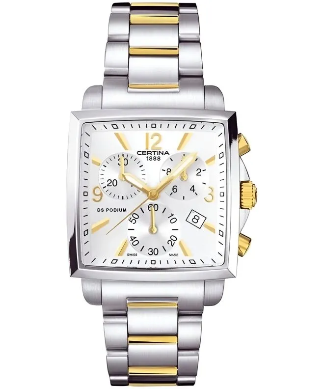 Zegarek damski Certina DS Podium Lady Square Chronograph C001.317.22.037.00 (C0013172203700)