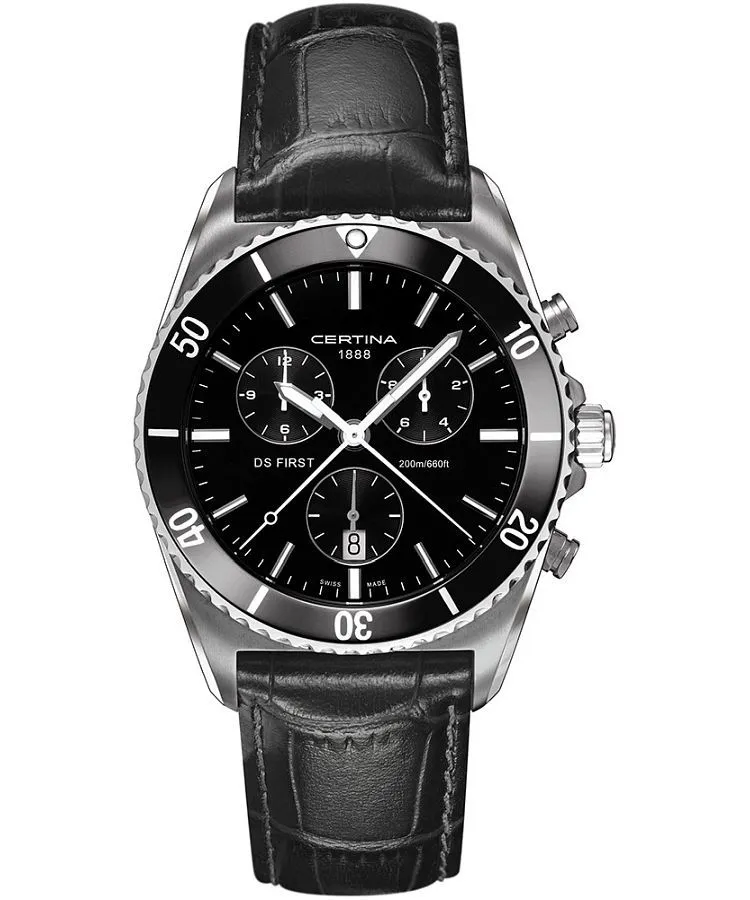 Zegarek męski Certina DS First Ceramic Chronograph C014.417.16.051.00 (C0144171605100)