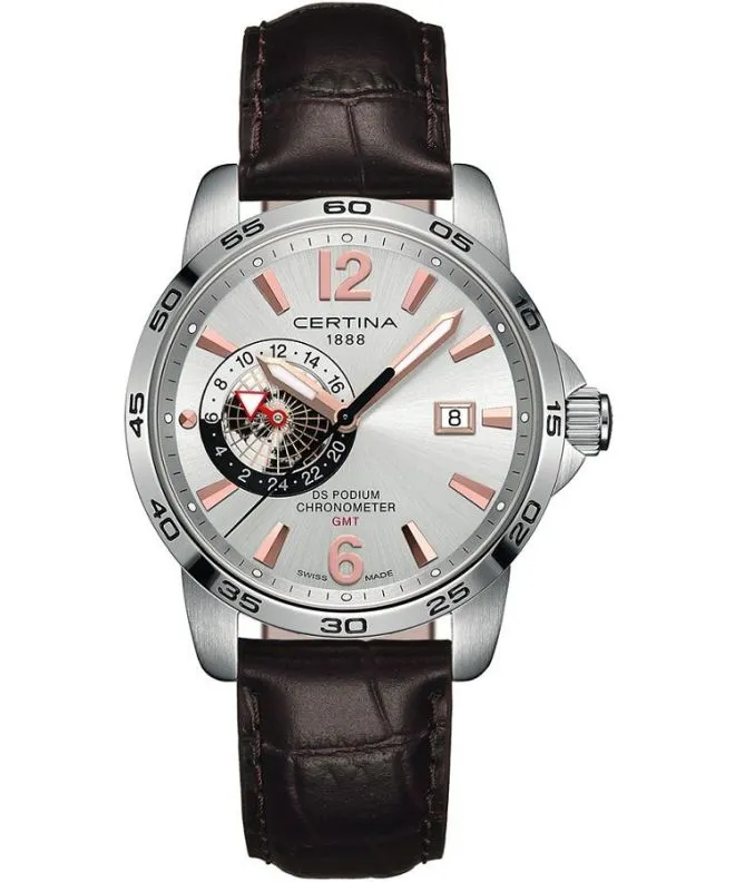 Zegarek męski Certina DS Podium GMT COSC C034.455.16.037.01 (C0344551603701)