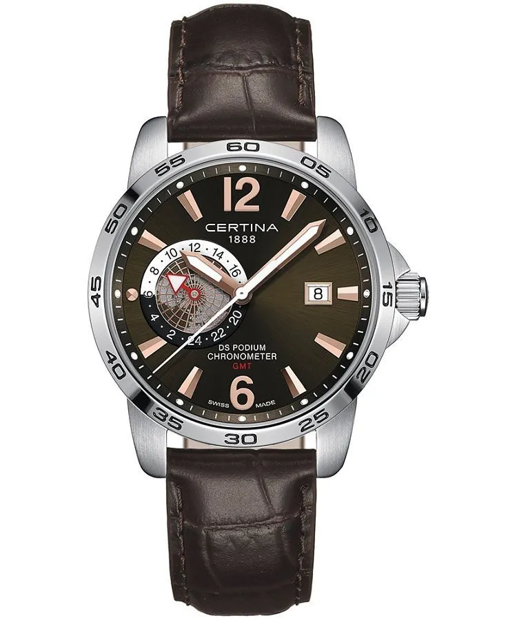 Zegarek męski Certina DS Podium GMT COSC C034.455.16.087.01 (C0344551608701)