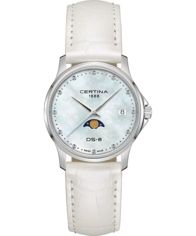 Zegarek damski Certina DS-8 Moonphase Lady C045.223.16.131.00 (C0452231613100)