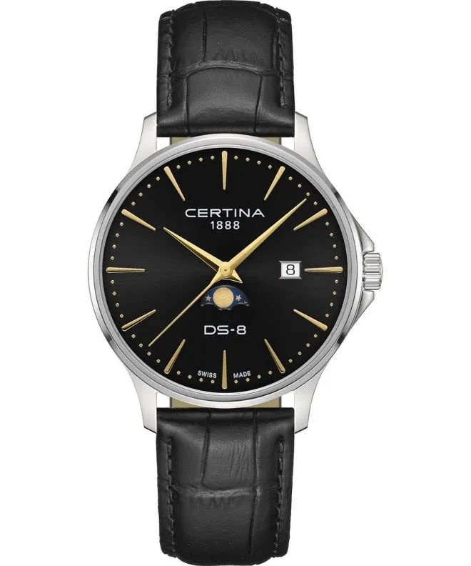 Zegarek męski Certina DS-8 Moonphase Gent C045.423.16.051.00 (C0454231605100)