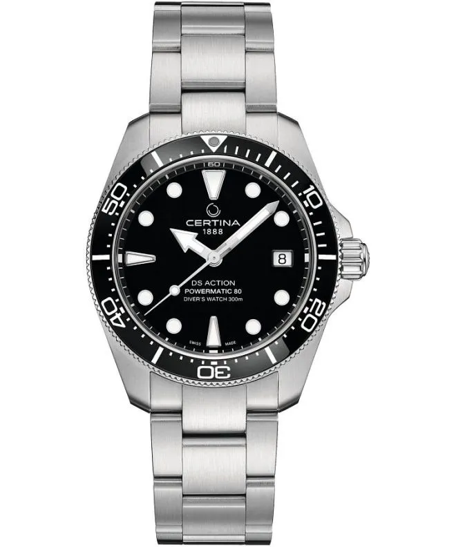 Zegarek męski Certina DS Action Diver 38 mm Powermatic 80 Automatic C048.807.11.051.00 (C0488071105100)