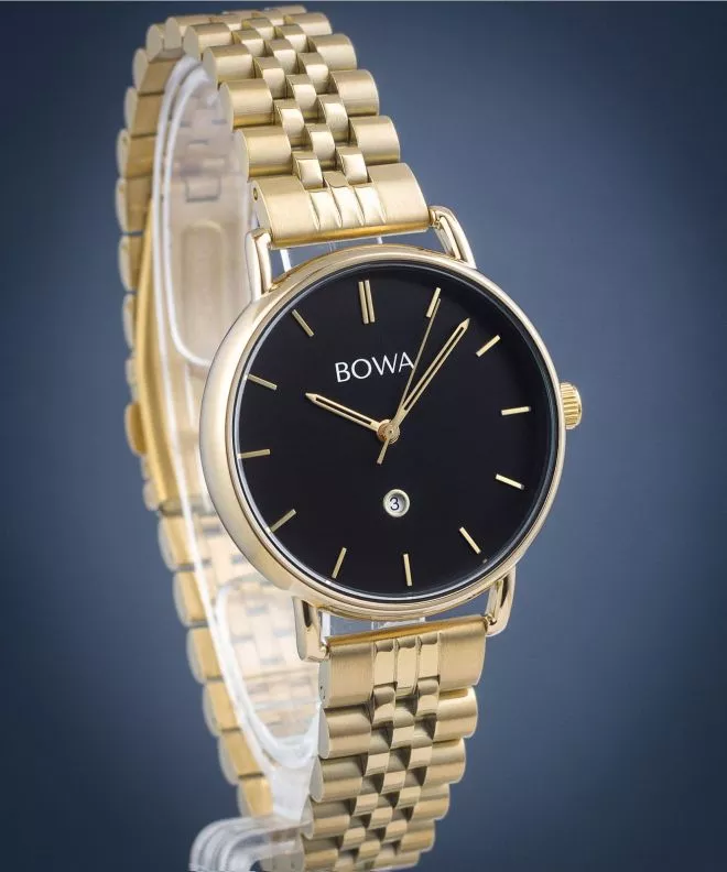 Zegarek damski BOWA Milan Black Gold Steel 34 MI344-14-164S