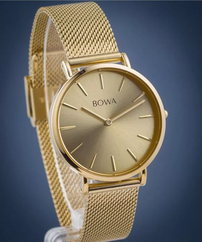 Zegarek damski BOWA New York Petite Full Gold Mesh 34 NY344-44-184M