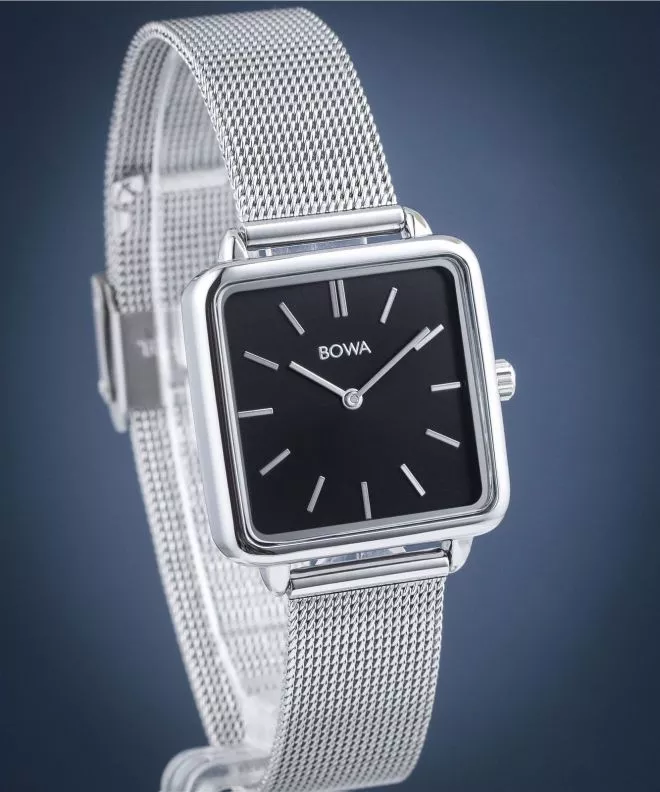 Zegarek damski BOWA Vienna Black Silver Mesh 29 VI295-15-165M