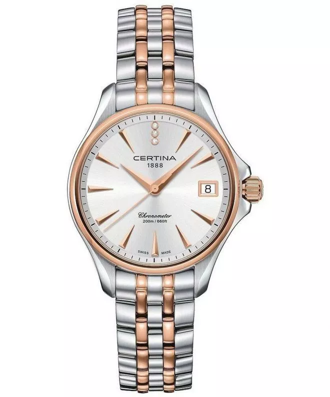 Zegarek damski Certina Aqua DS Action Lady Diamonds COSC C032.051.22.036.00 (C0320512203600)