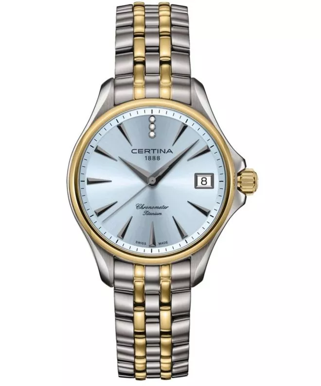 Zegarek damski Certina DS Action Lady Diamonds Titanium C032.051.44.046.00 (C0320514404600)