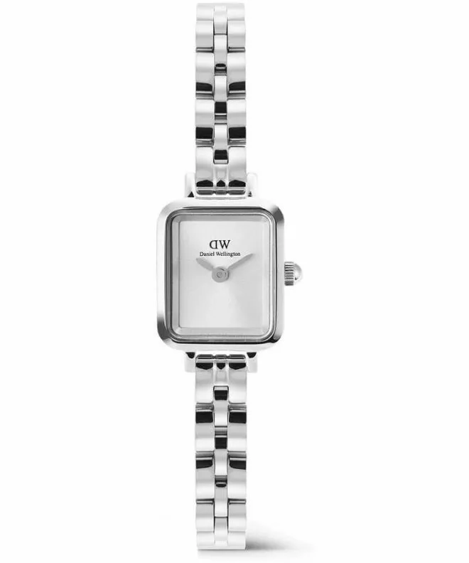 Zegarek damski Daniel Wellington Quadro Mini Arch 3-link White Sunray Silver DW00100844
