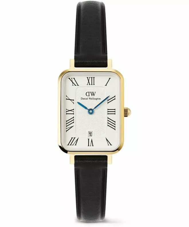 Zegarek damski Daniel Wellington Quadro Roman Numerals Date Sheffield Gold DW00100865