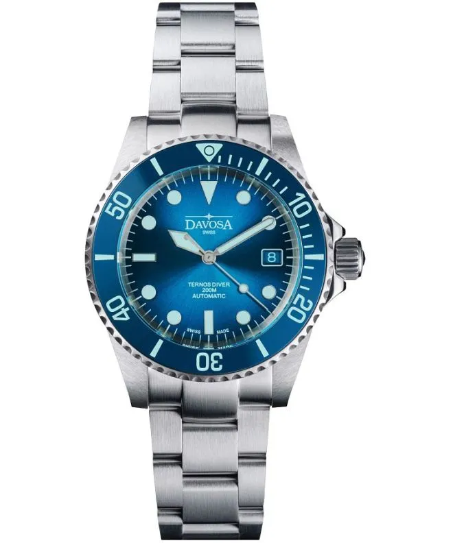 Zegarek męski Davosa Ternos Diver Blue Lagoon Automatic Chronograph Limited Edition 161.554.40