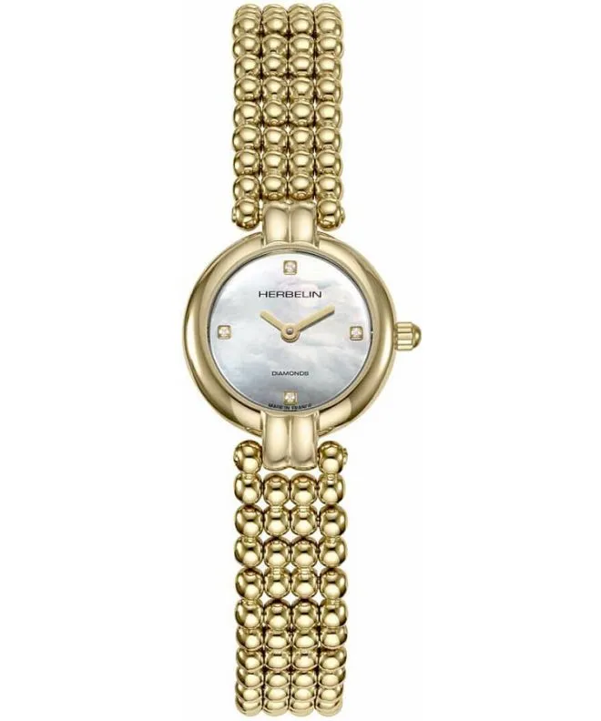 Zegarek damski Herbelin Perles Mini Diamond 17433BP1N89