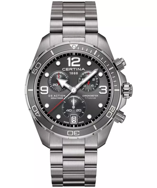 Zegarek męski Certina Aqua DS Action Chrono Titanium C032.434.44.087.00 (C0324344408700)