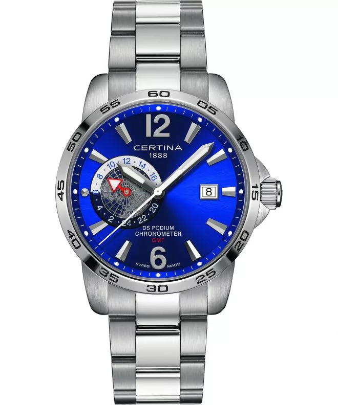 Zegarek męski Certina Sport DS Podium GMT C034.455.11.047.00 (C0344551104700)