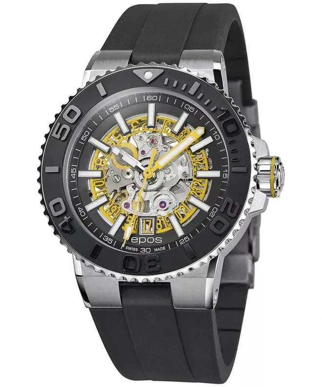 Zegarek męski Epos Sportive Diver Skeleton Automatic 3441.135.20.15.55