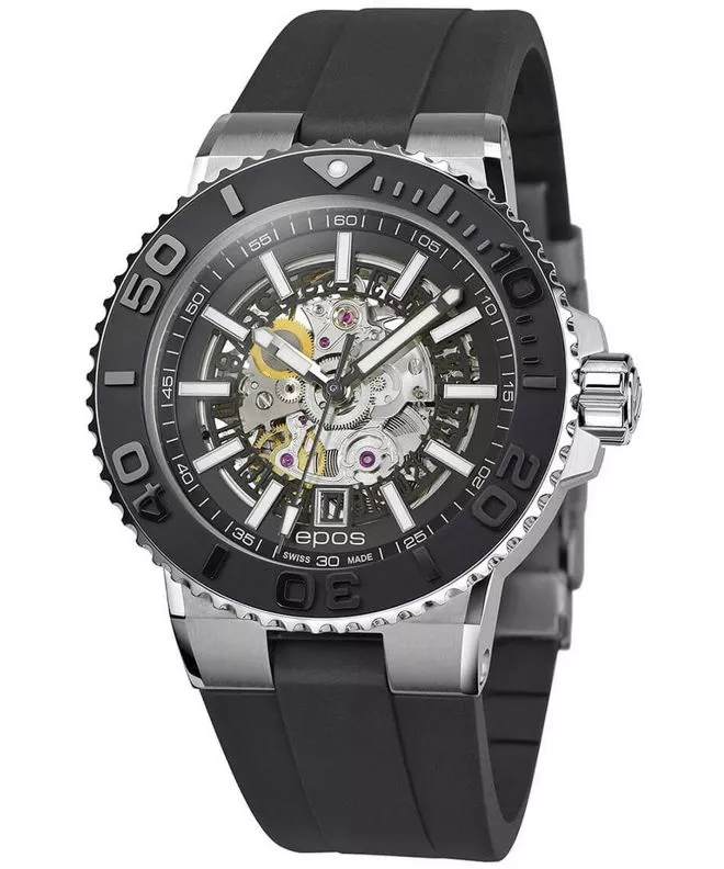 Zegarek męski Epos Sportive Diver Skeleton Automatic 3441.135.25.15.55