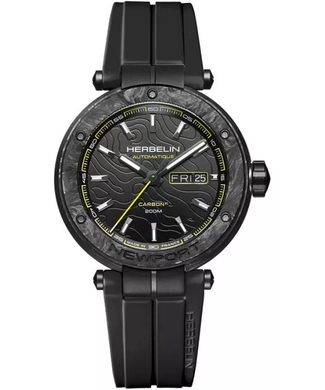 Zegarek męski Herbelin Newport Carbon Titanium Automatic 1788CTN14CA