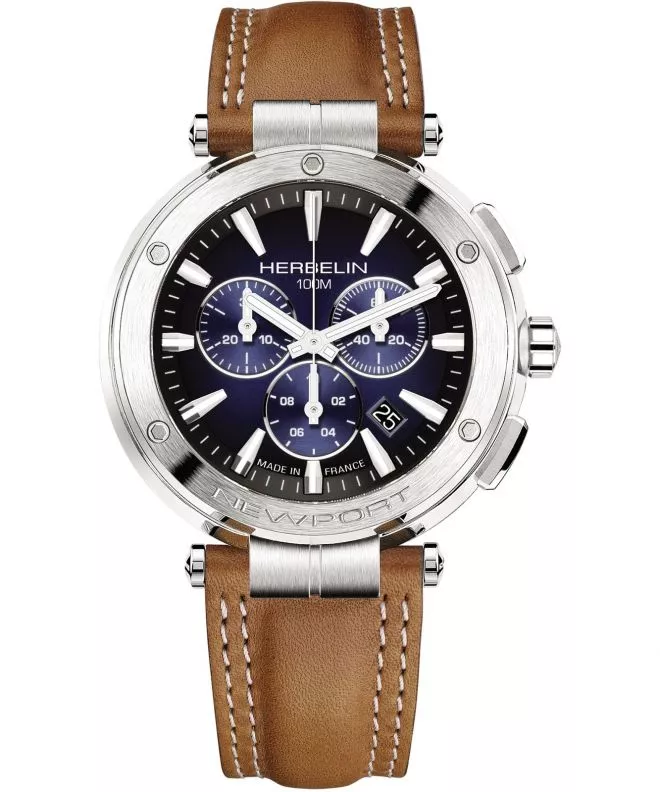 Zegarek męski Herbelin Newport Chronograph 37688A35GD (37688/35GON)