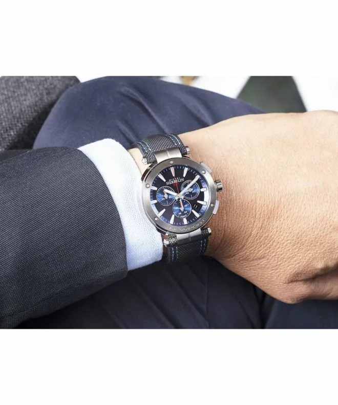 Zegarek męski Herbelin Newport Chronograph 37688AG65 (37688/AG65)