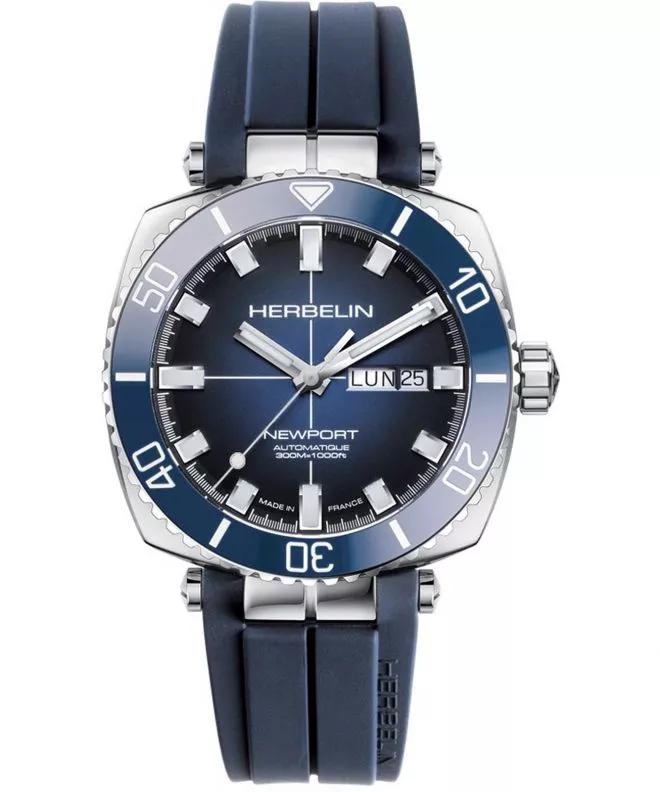 Zegarek męski Herbelin Newport Diver Automatic 1774BL15CB (1774/BL15CB)