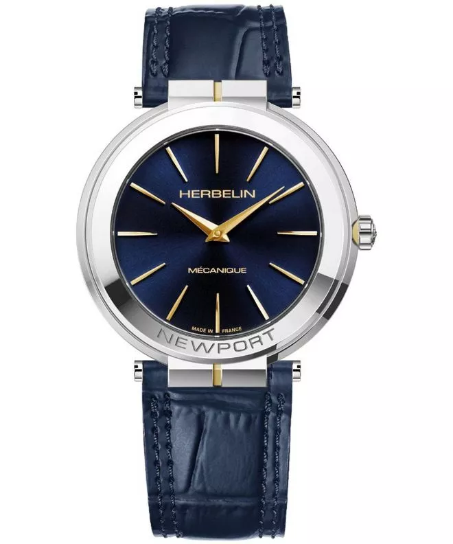 Zegarek męski Herbelin Newport Slim 1222T15BL (1222-T15BL)