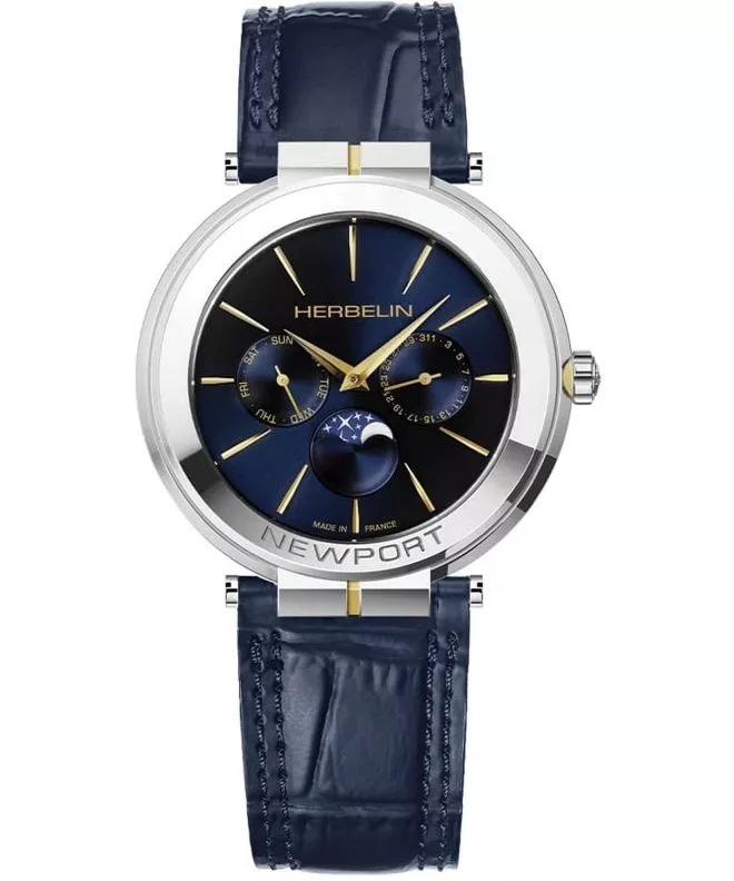 Zegarek męski Herbelin Newport Slim 12722T15BL (12722/T15BL)
