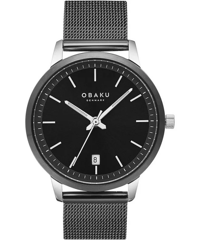Zegarek męski Obaku Salvie Charcoal V270GDABMB