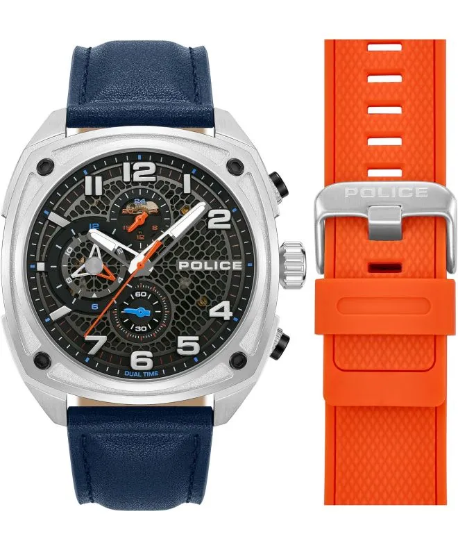 Zegarek męski Police Portland Dual Time SET PEWGF00814X0