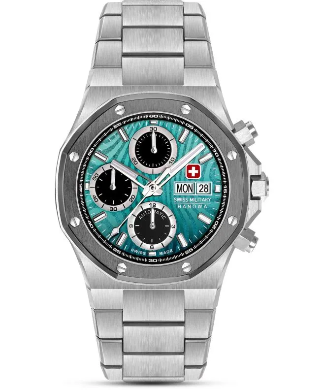 Zegarek męski Swiss Military Hanowa Damask Legends Icewater Automatic Chronograph SMWGL0007002