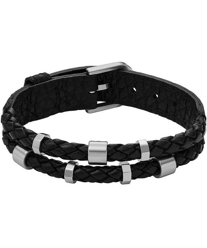 Bransoletka męska Fossil Leather Essentials JF04473040