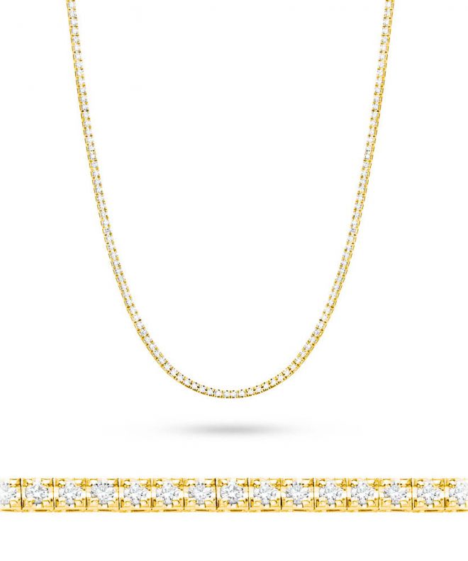Naszyjnik Bonore ze Złota próby 585 z diamentem 4,38 ct