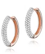 Kolczyki Bonore ze Złota próby 585 z diamentem 0,83 ct