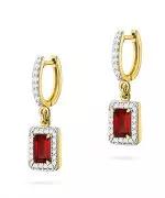 Kolczyki Bonore ze Złota próby 585 z granatem 1,4 ct