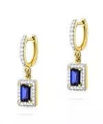 Kolczyki Bonore ze Złota próby 585 z szafirem 1,2 ct