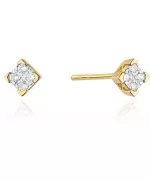 Kolczyki Bonore Elegant Castelsilanoze złota próby 585 z diamentem