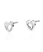 Kolczyki Bonore ze Złota próby 585 z diamentem 0,02 ct