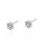 Kolczyki Bonore ze Złota próby 585 z diamentem 0,12 ct