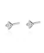 Kolczyki Bonore ze Złota próby 585 z diamentem 0,3 ct