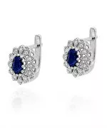 Kolczyki Bonore ze Złota próby 585 z szafirem 1,4 ct