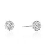 Kolczyki Bonore ze Złota próby 585 z diamentem 0,2 ct